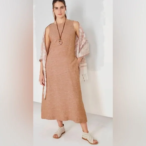 Pure Jill Linen A-Line Maxi Dress size 2X lagenlook - Picture 4 of 7